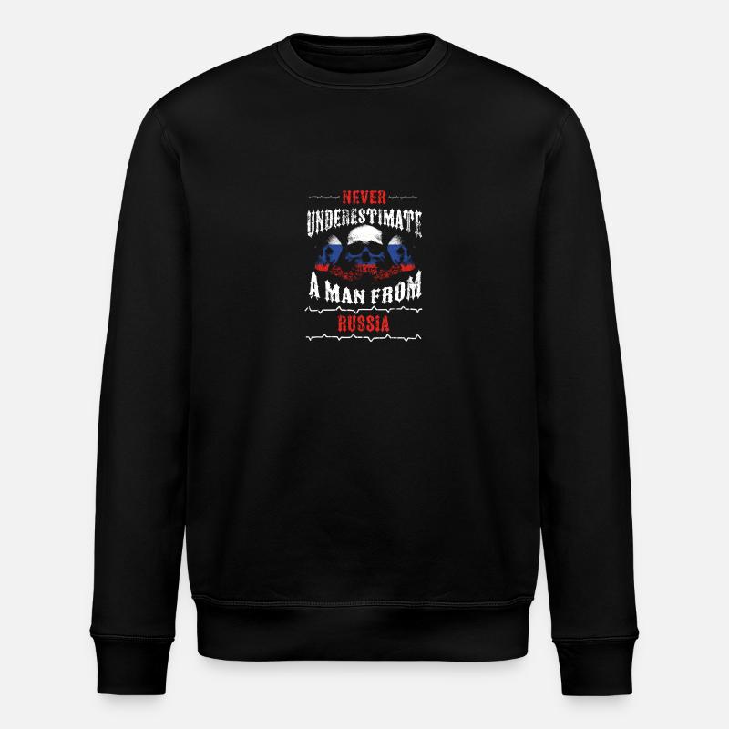 jamais sous-estimer RUSSIE - Sweat bio ROLLER Stanley/Stella Unisexe - noir