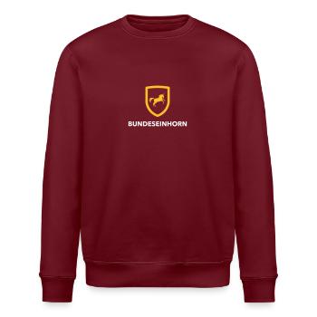 Federal Unicorn - Stanley/Stella ROLLER Unisex Organic Sweatshirt - burgundy - Front - Nik (191cm)