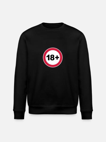 18th / 18th birthday. / 18+ - Stanley/Stella ROLLER Unisex Organic Sweatshirt - black