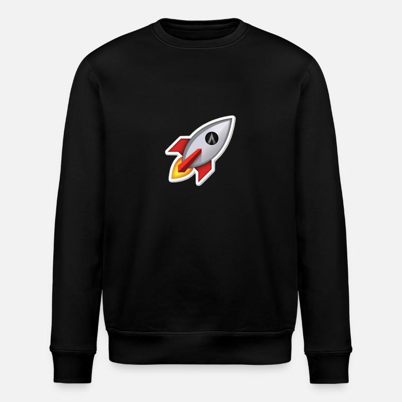 Dentacoin Rocket - Stanley/Stella Unisex Bio-Sweatshirt ROLLER - Schwarz