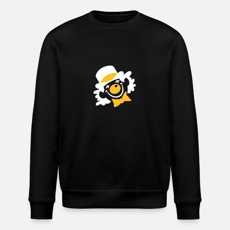 Ein Clown Gesicht - Stanley/Stella Unisex Bio-Sweatshirt ROLLER - Schwarz