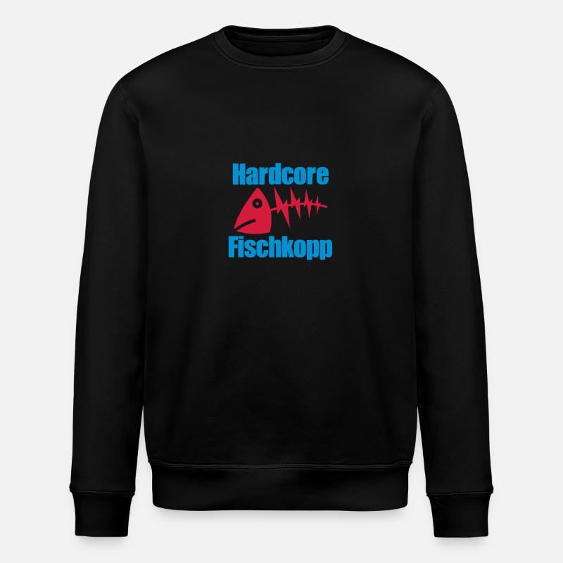 Fischkopp extrem - Stanley/Stella Unisex Bio-Sweatshirt ROLLER - Schwarz