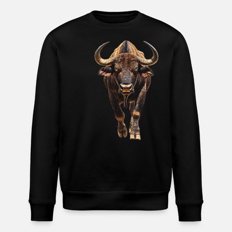 Büffel - Stanley/Stella Unisex Bio-Sweatshirt ROLLER - Schwarz