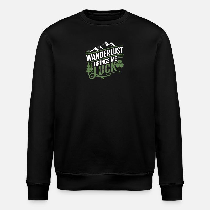 Fernweh bringt mir Glück - Stanley/Stella Unisex Bio-Sweatshirt ROLLER - Schwarz