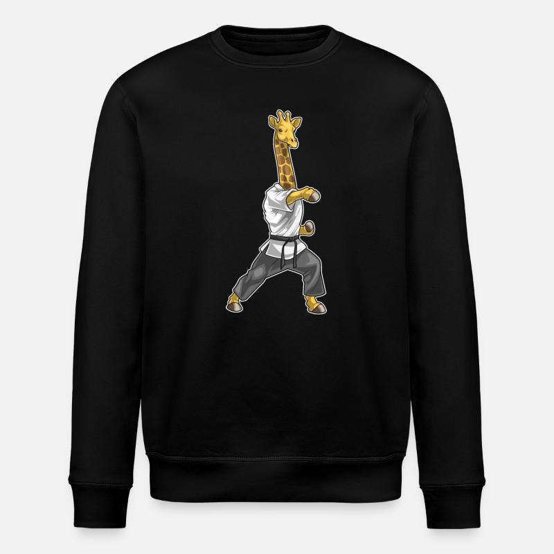 Girafe Karaté Arts Martiaux - Sweat bio ROLLER Stanley/Stella Unisexe - noir
