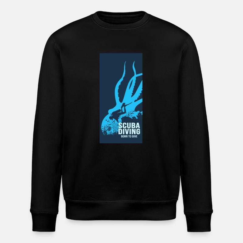 Scuba Diving Diver Diver - Stanley/Stella Unisex Bio-Sweatshirt ROLLER - Schwarz