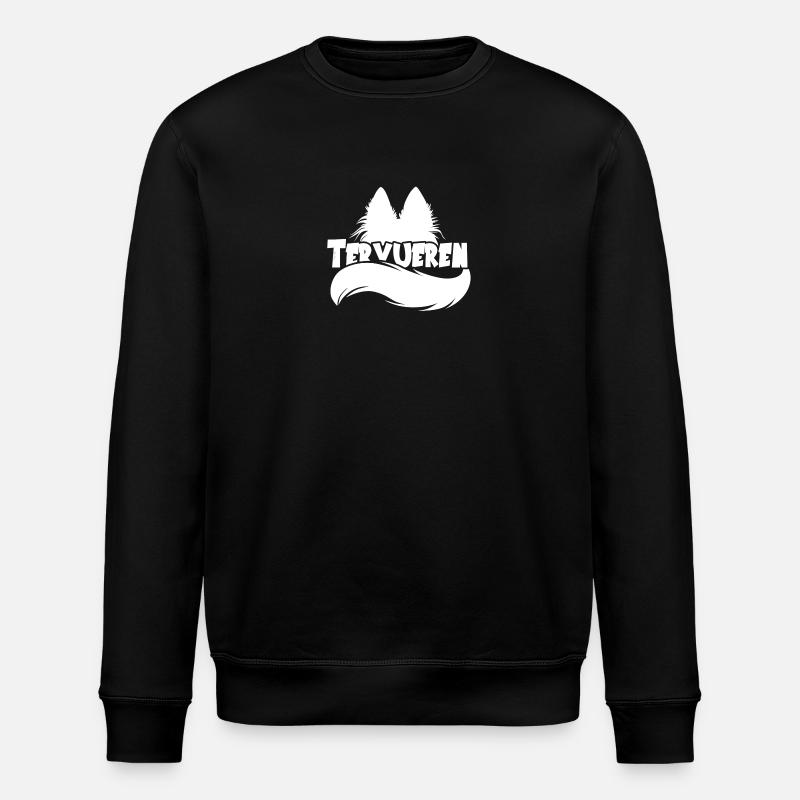 Silhouette Tervueren - White - Stanley/Stella ROLLER Unisex Organic Sweatshirt - black
