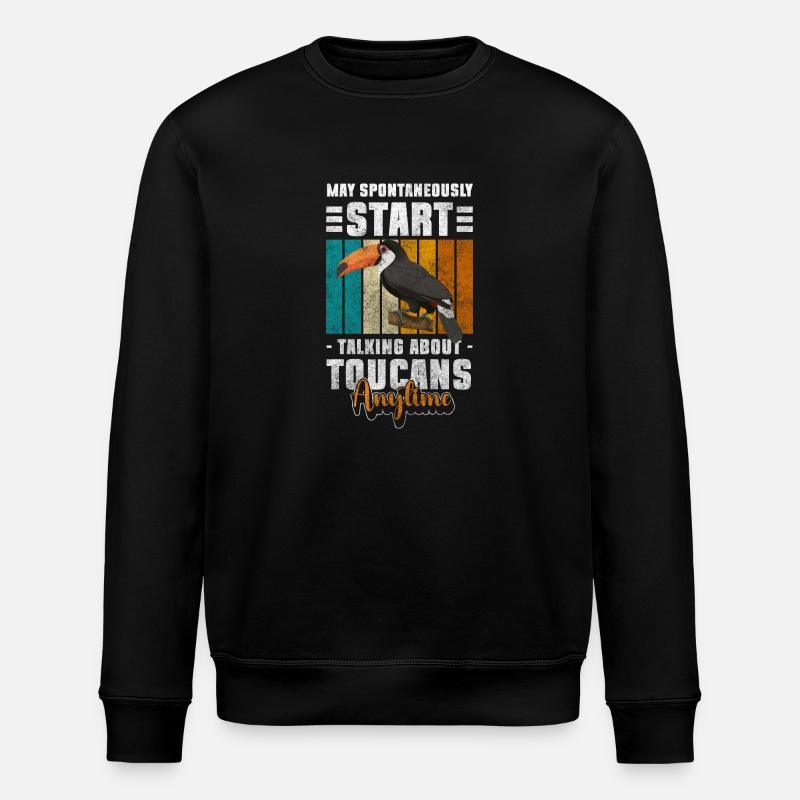 Toucan Animal Amazone Perroquet - Sweat bio ROLLER Stanley/Stella Unisexe - noir