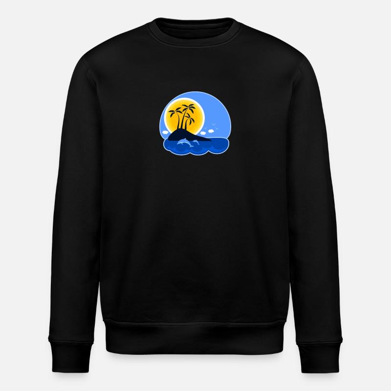 Urlaub Insel - Stanley/Stella Unisex Bio-Sweatshirt ROLLER - Schwarz