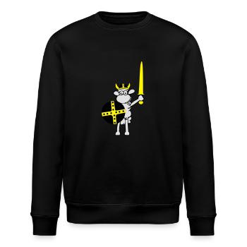 wikinger3 - Stanley/Stella Unisex Bio-Sweatshirt ROLLER - Schwarz - Vorne - Nik (191cm)