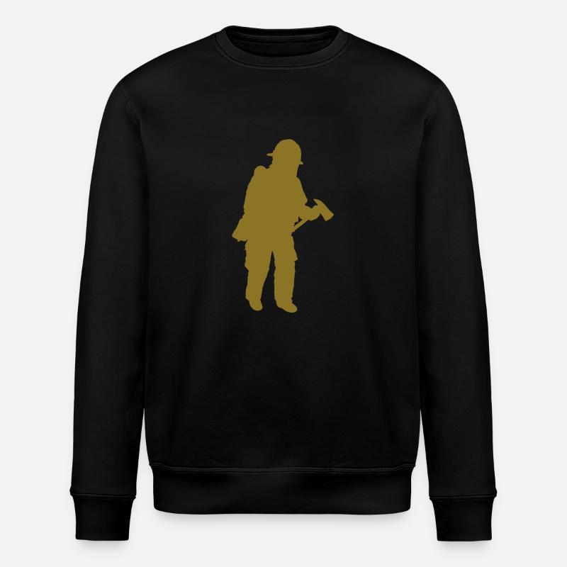 Feuerwehrmann - Stanley/Stella Unisex Bio-Sweatshirt ROLLER - Schwarz