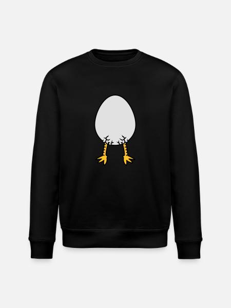 Chick In Egg - Stanley/Stella ROLLER Unisex Organic Sweatshirt - black