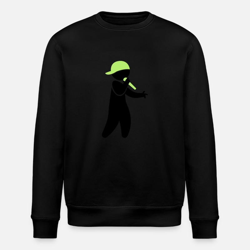 Hiphop Rapper (2c)++2013 - Stanley/Stella ROLLER Unisex Organic Sweatshirt - black