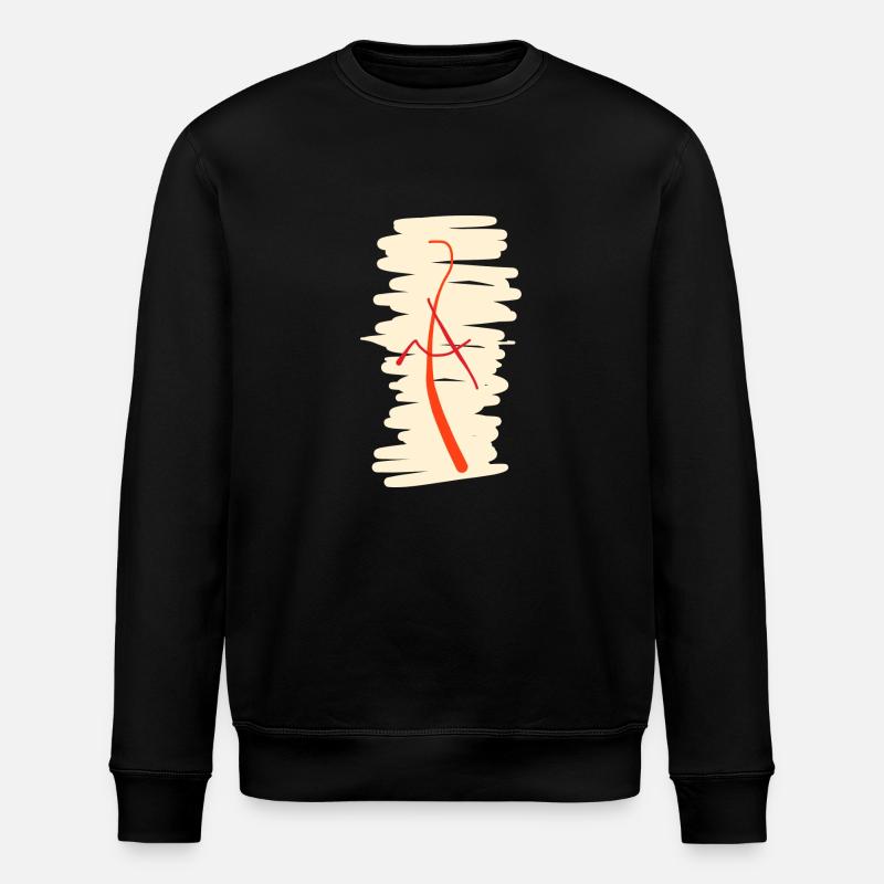 Abstract A - Stanley/Stella ROLLER Unisex Organic Sweatshirt - black