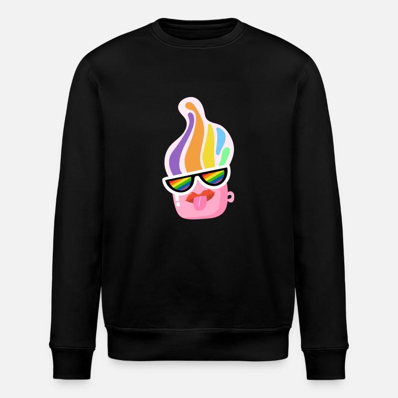 LGBT-Regenbogen-Pokal - Stanley/Stella Unisex Bio-Sweatshirt ROLLER - Schwarz
