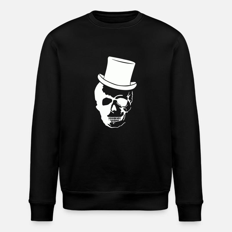 Cylindre de crâne - Sweat bio ROLLER Stanley/Stella Unisexe - noir