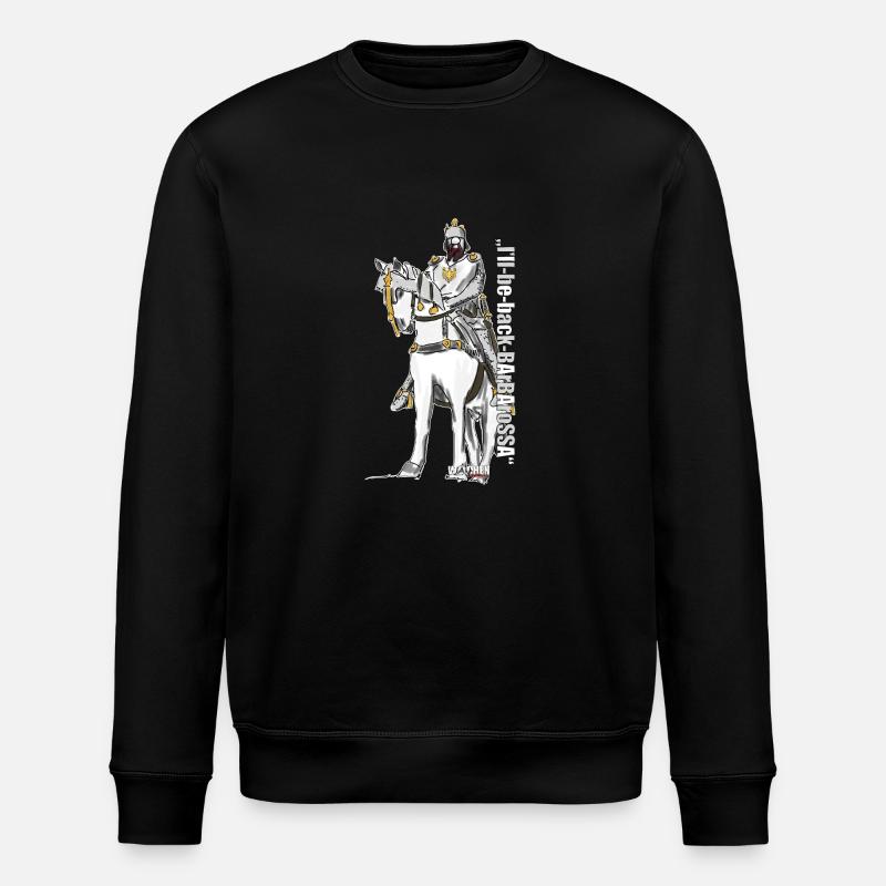 Barbarossa: "I'll be back" - Stanley/Stella ROLLER Unisex Organic Sweatshirt - black