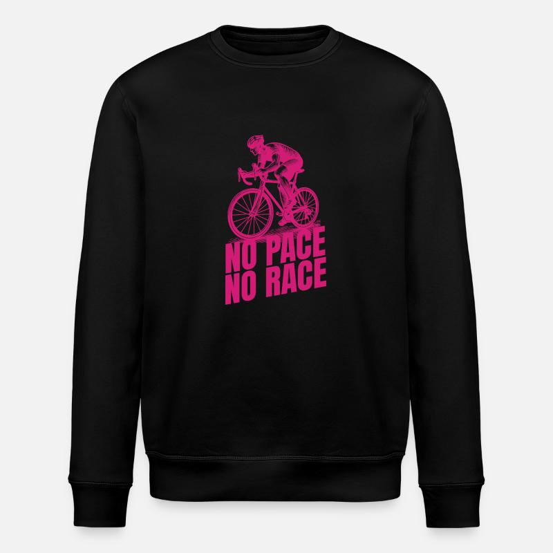 no pace no race - Stanley/Stella ROLLER Unisex Organic Sweatshirt - black