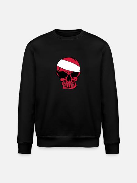 Anarcho Skull Anarchy anarchy - Stanley/Stella ROLLER Unisex Organic Sweatshirt - black