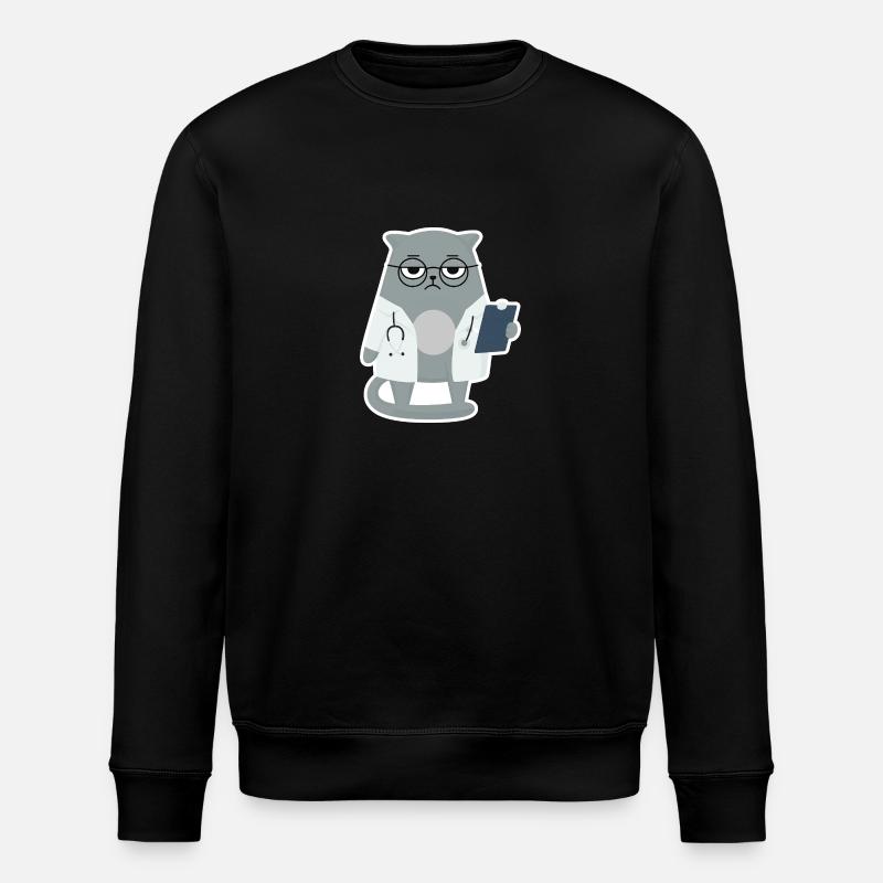 Chat Docteur - Chat - Sweat bio ROLLER Stanley/Stella Unisexe - noir