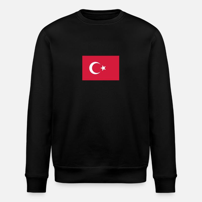 Drapeau national de la Turquie - Sweat bio ROLLER Stanley/Stella Unisexe - noir
