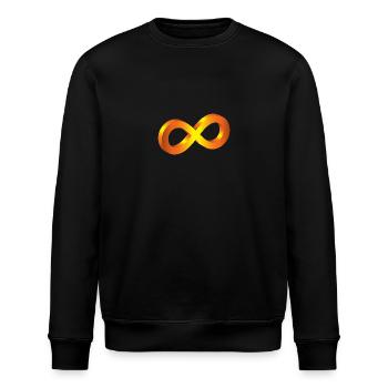 Unendlichkeit - Stanley/Stella Unisex Bio-Sweatshirt ROLLER - Schwarz - Vorne - Nik (191cm)