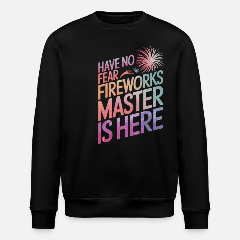 Pyrotechnics Fireworks Pyrotechnics - Stanley/Stella ROLLER Unisex Organic Sweatshirt - black