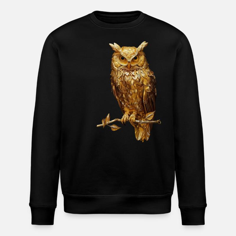 Hibou - Sweat bio ROLLER Stanley/Stella Unisexe - noir