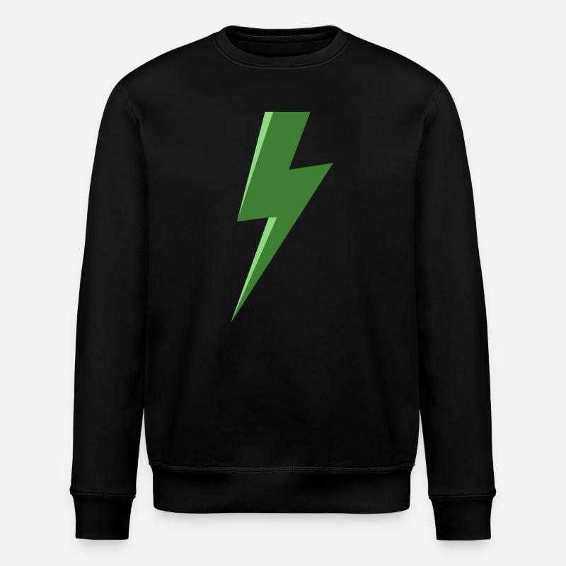 Eclair vert - Sweat bio ROLLER Stanley/Stella Unisexe - noir