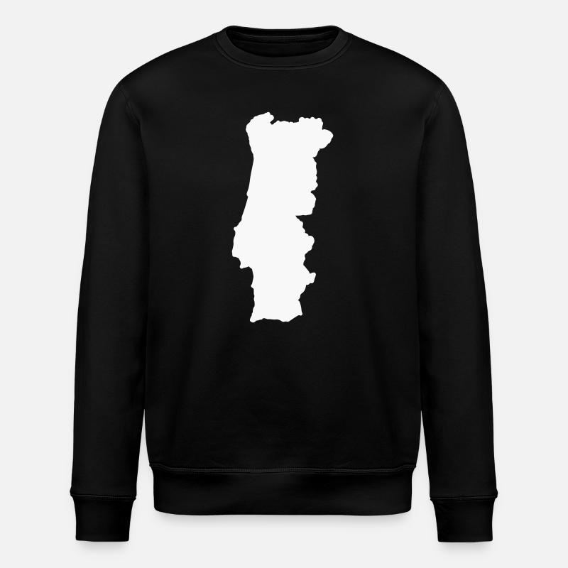 Geografische Kontur Silhouette - Stanley/Stella Unisex Bio-Sweatshirt ROLLER - Schwarz