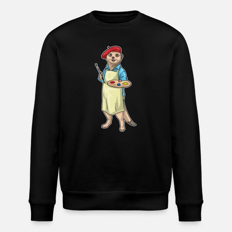 Erdmännchen - Stanley/Stella Unisex Bio-Sweatshirt ROLLER - Schwarz