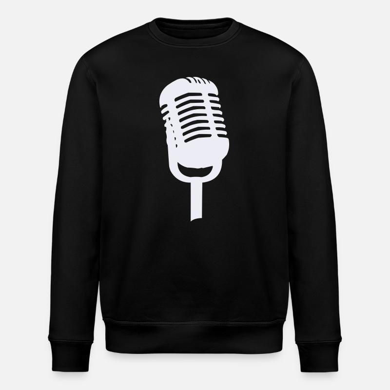 Microphone - Stanley/Stella ROLLER Unisex Organic Sweatshirt - black