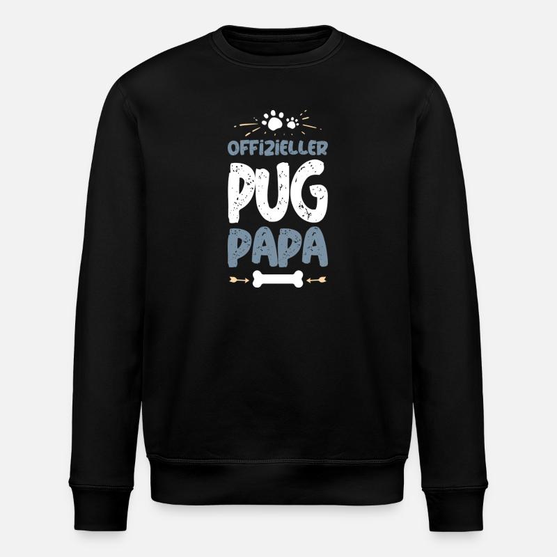 PUG - Stanley/Stella Unisex Bio-Sweatshirt ROLLER - Schwarz