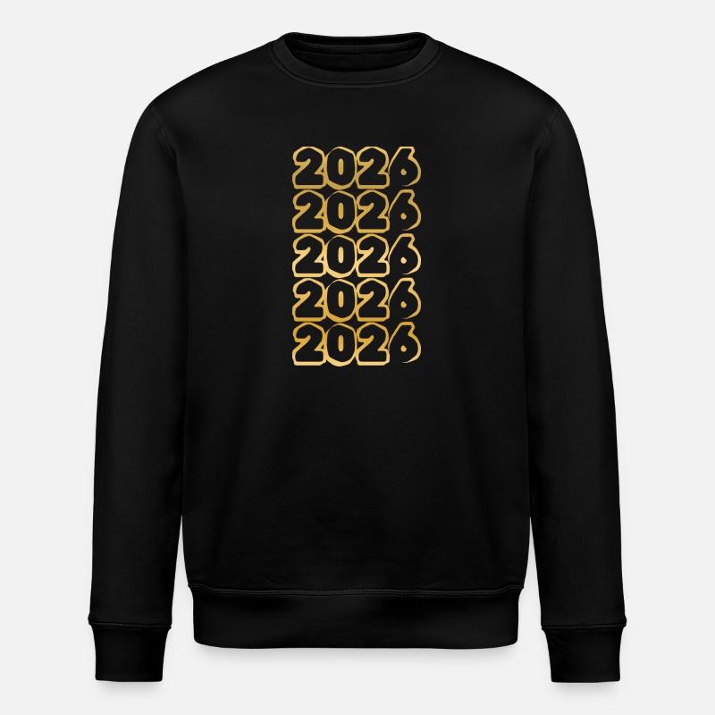 Geboren 2026 - Stanley/Stella Unisex Bio-Sweatshirt ROLLER - Schwarz
