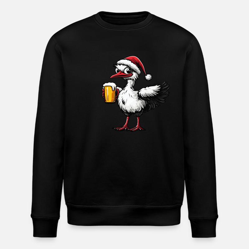 Bouquet Bière de Noël - Sweat bio ROLLER Stanley/Stella Unisexe - noir