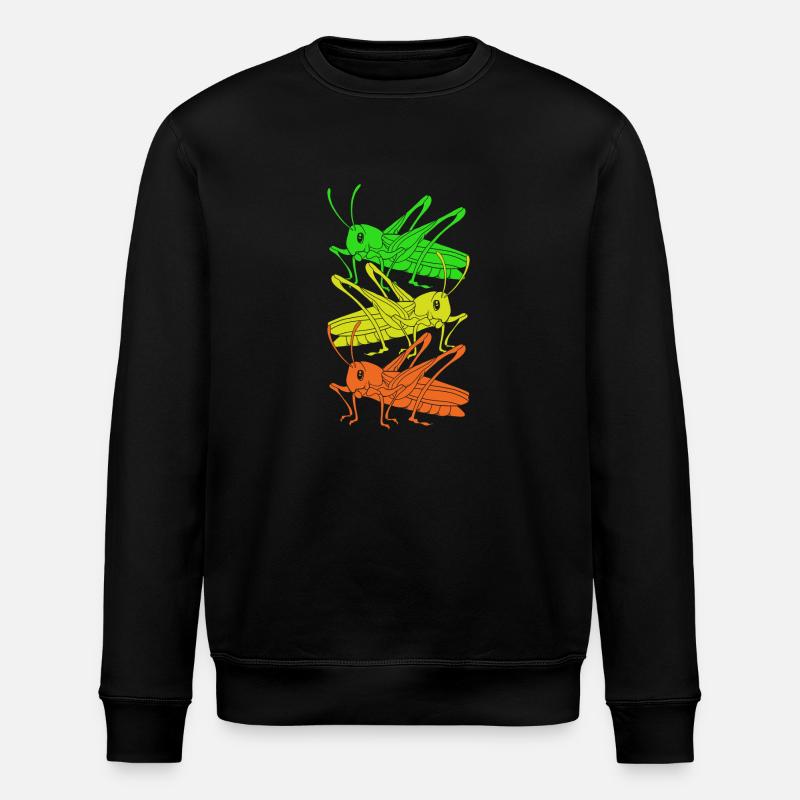 Heuschrecke - Stanley/Stella Unisex Bio-Sweatshirt ROLLER - Schwarz
