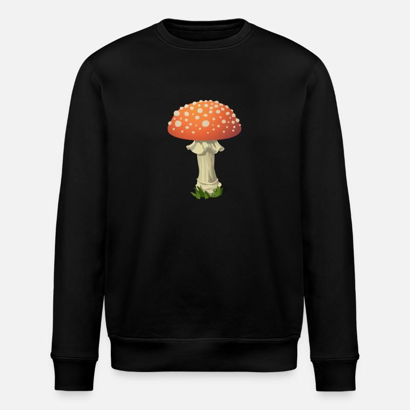 Toadstool - Stanley/Stella ROLLER Unisex Organic Sweatshirt - black