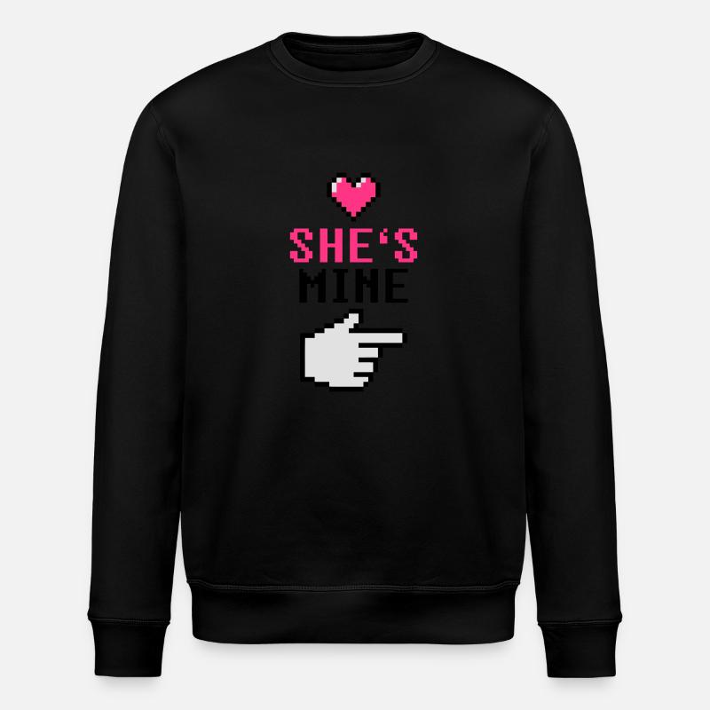 She's Mine 8-Bit - Stanley/Stella Unisex Bio-Sweatshirt ROLLER - Schwarz