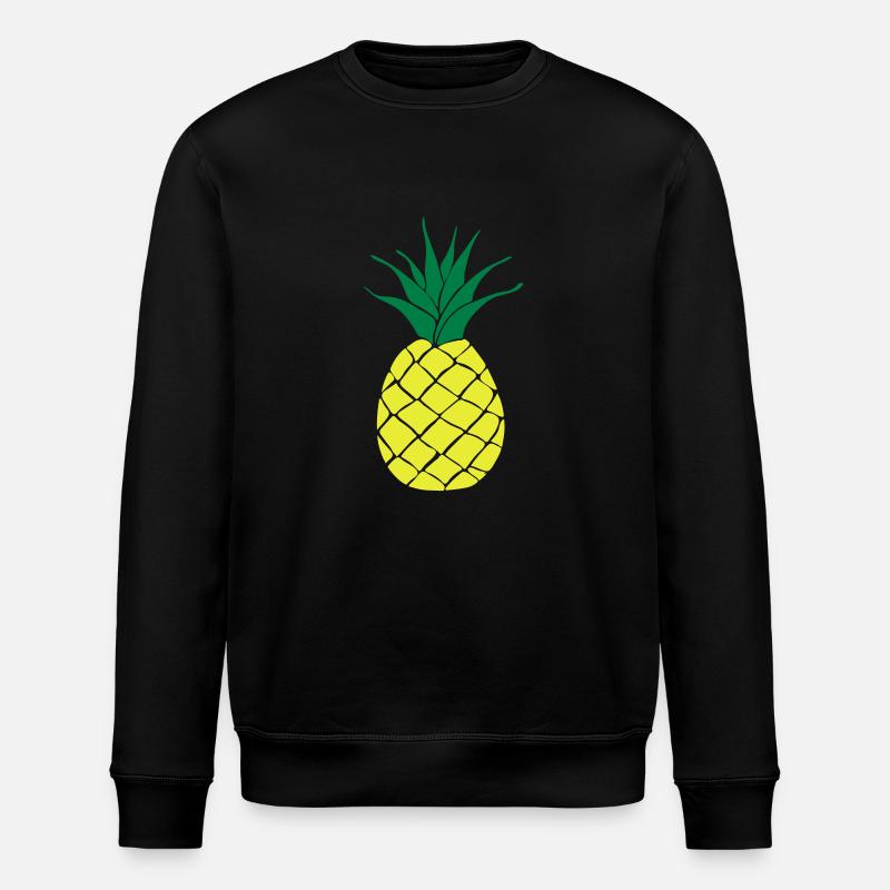 Ananas 2c - Stanley/Stella Unisex Bio-Sweatshirt ROLLER - Schwarz