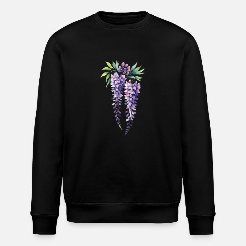 Lilac - Stanley/Stella ROLLER Unisex Organic Sweatshirt - black