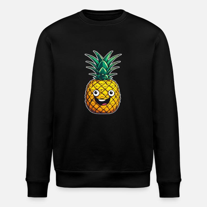 Ananas ananas joyeux - Sweat bio ROLLER Stanley/Stella Unisexe - noir