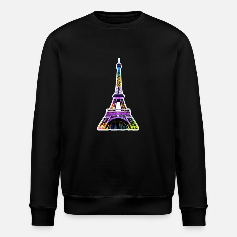 Eiffel tower #5 - Sweat bio ROLLER Stanley/Stella Unisexe - noir