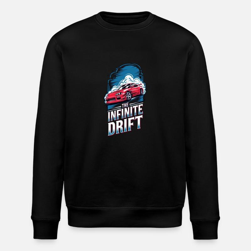 infinite drift - course voiture - Sweat bio ROLLER Stanley/Stella Unisexe - noir