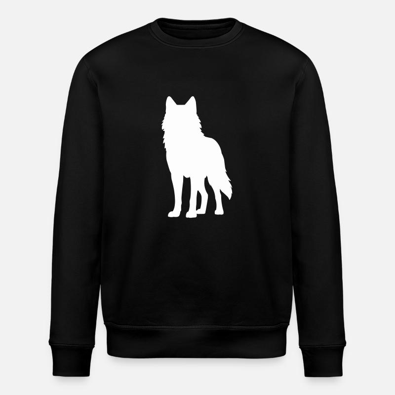 wolf 1 - Stanley/Stella Unisex Bio-Sweatshirt ROLLER - Schwarz