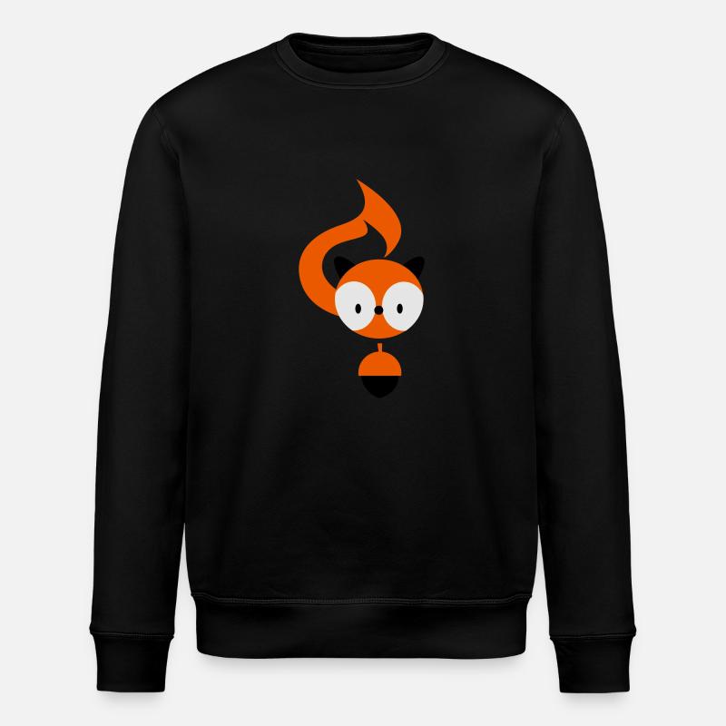 eichhoernchen_3f - Stanley/Stella ROLLER Unisex Organic Sweatshirt - black