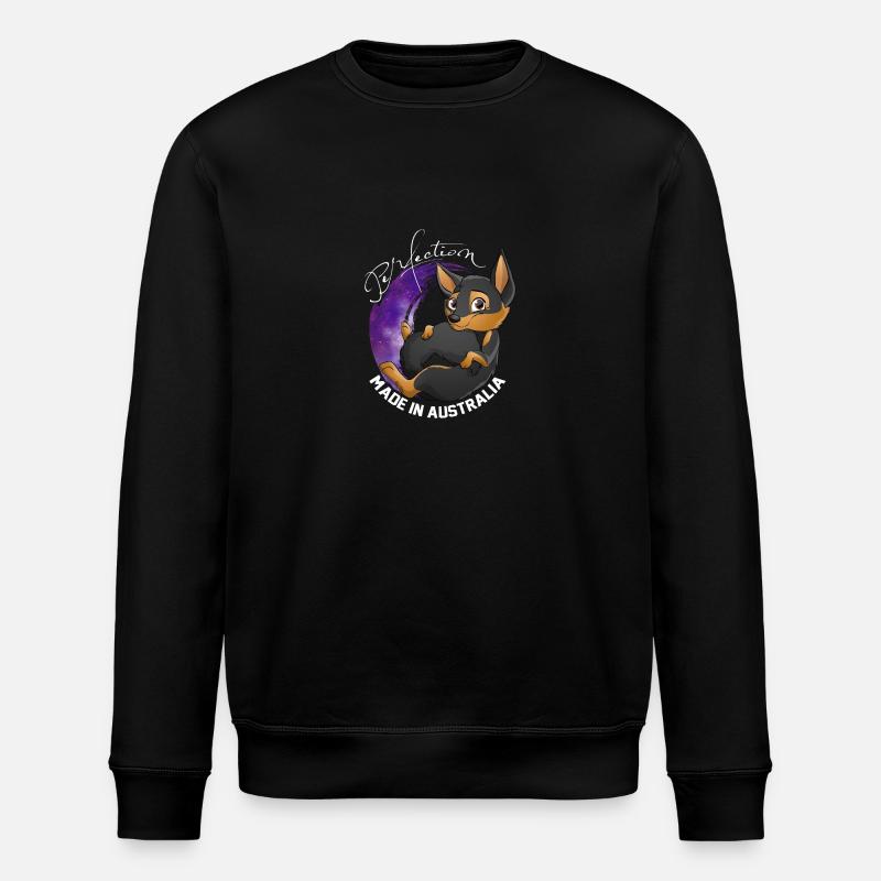 Kelpie Galaxie - Black Fire - Stanley/Stella ROLLER Unisex Organic Sweatshirt - black