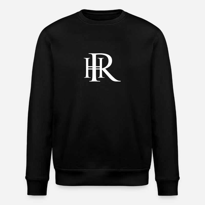 Dein Monogramm HR - Stanley/Stella Unisex Bio-Sweatshirt ROLLER - Schwarz