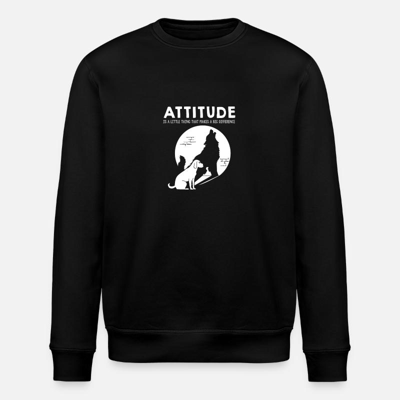Attitude - Chien - Sweat bio ROLLER Stanley/Stella Unisexe - noir