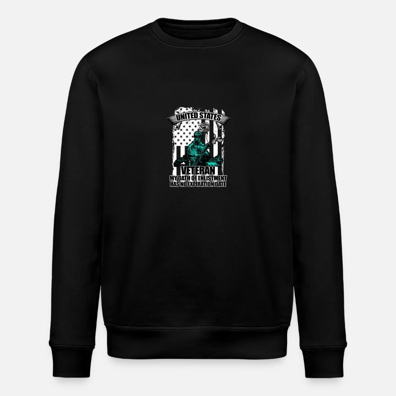 US veteran - Stanley/Stella Unisex Bio-Sweatshirt ROLLER - Schwarz