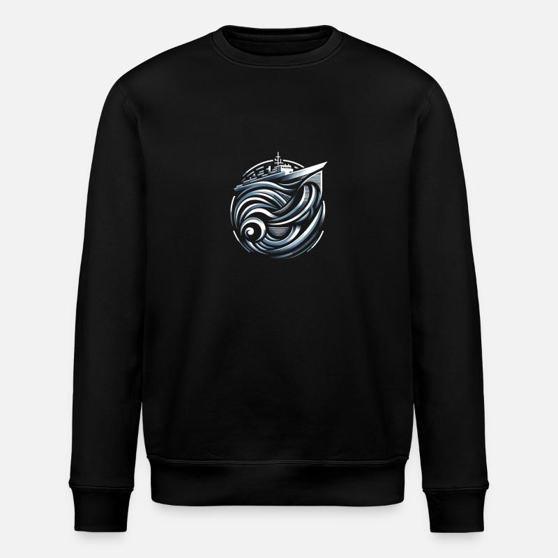 Marine-Whirlpool - Stanley/Stella Unisex Bio-Sweatshirt ROLLER - Schwarz